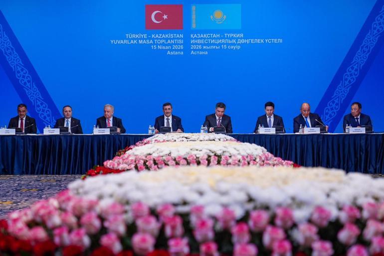 Cumhurbaşkanı Yardımcısı Yılmaz, Türkiye- Kazakistan Yuvarlak Masa Toplantısına katıldı