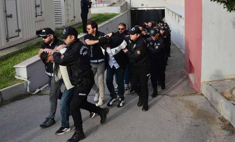 Adana merkezli 8 ilde Bayğaralar suç örgütüne operasyonda 287 şüpheli adliyede