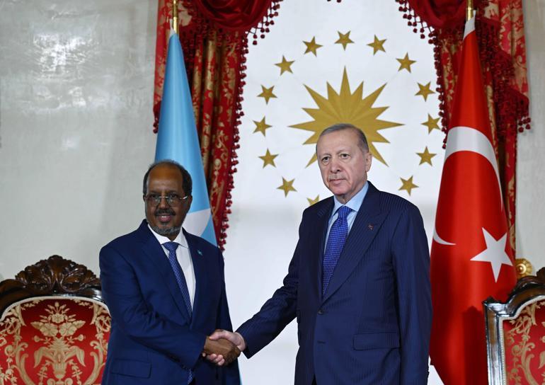 Cumhurbaşkanı Erdoğan, Somali Cumhurbaşkanı Hasan Şeyh Mahmud ile bir araya geldi