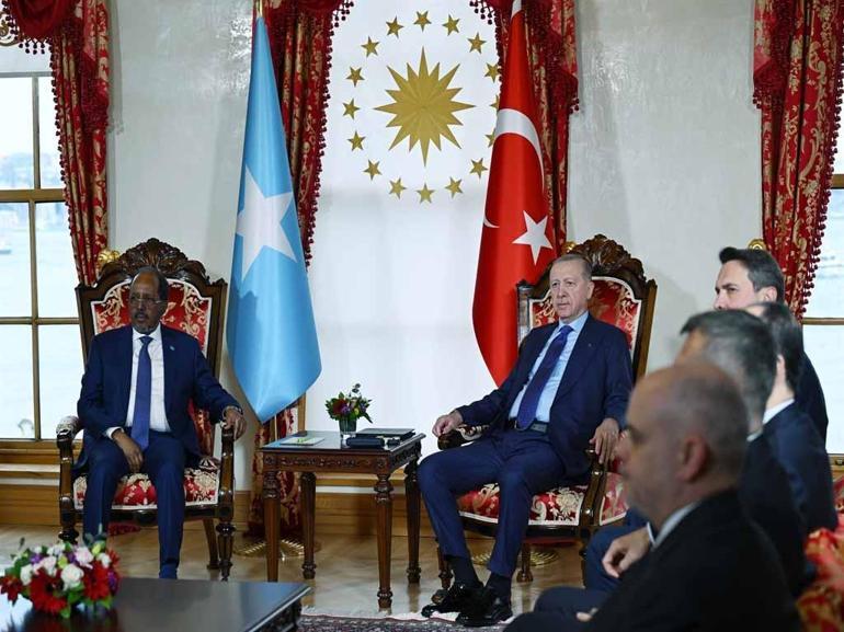 Cumhurbaşkanı Erdoğan, Somali Cumhurbaşkanı Hasan Şeyh Mahmud ile bir araya geldi