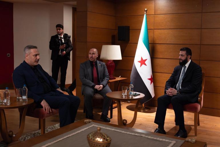 Suriye Cumhurbaşkanı Şara, Bakan Fidanı kabul etti