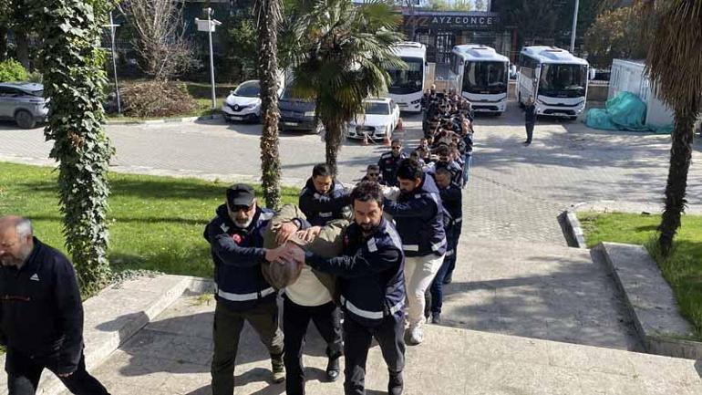 Samsun merkezli 3 ilde suç örgütü operasyonu; 25 gözaltı