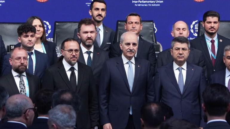 TBMM Başkanı Kurtulmuş, PAB 152nci Genel Kurulu kapsamında katılımcılarla bir araya geldi