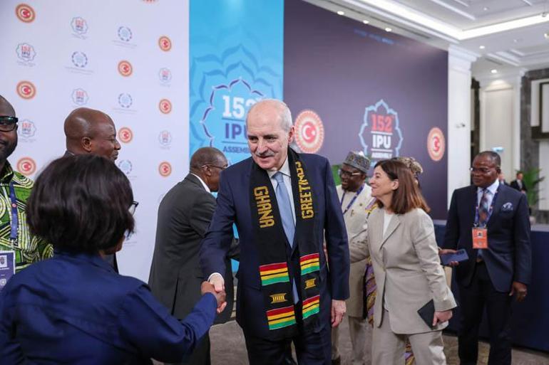 TBMM Başkanı Kurtulmuş, Gana Meclis Başkanı Bagbin ile bir araya geldi