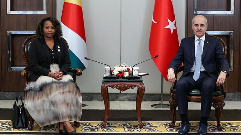 TBMM Başkanı Numan Kurtulmuş, Nepal Ulusal Meclis Başkanı Dahal ile bir araya geldi