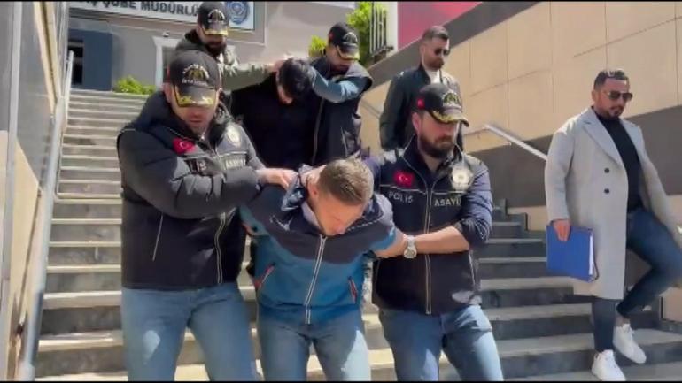 Küçükçekmecede iş yerini kurşunlayıp 3 milyon dolar haraç isteyen 4 şüpheli yakalandı