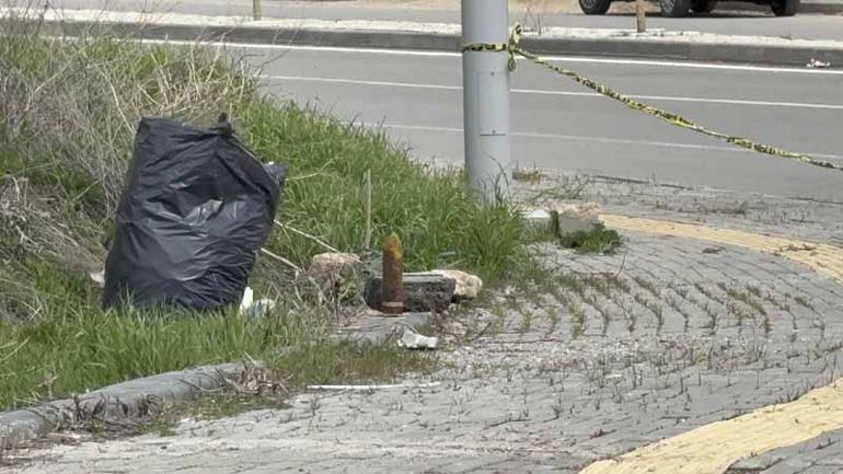 Sivasta yol kenarında havan topu mermisi bulundu