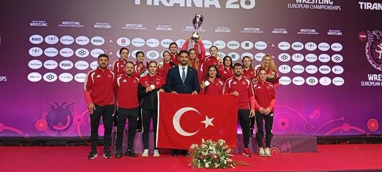 Kadın Güreş Milli Takımı, 122 puanla Avrupa ikincisi oldu