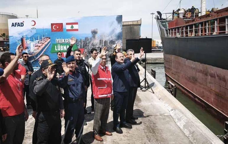 Lübnan’a gidecek yardım gemisi, Mersinden yola çıktı