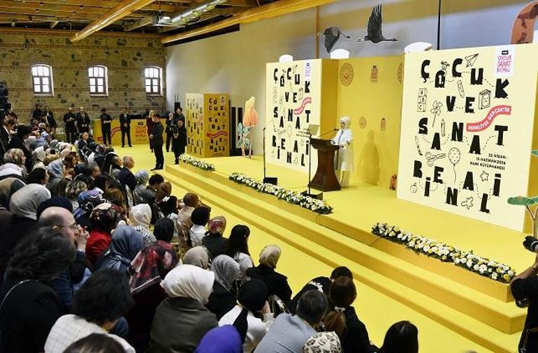 Emine Erdoğan, Rami Çocuk ve Sanat Bienalinin açılışına katıldı