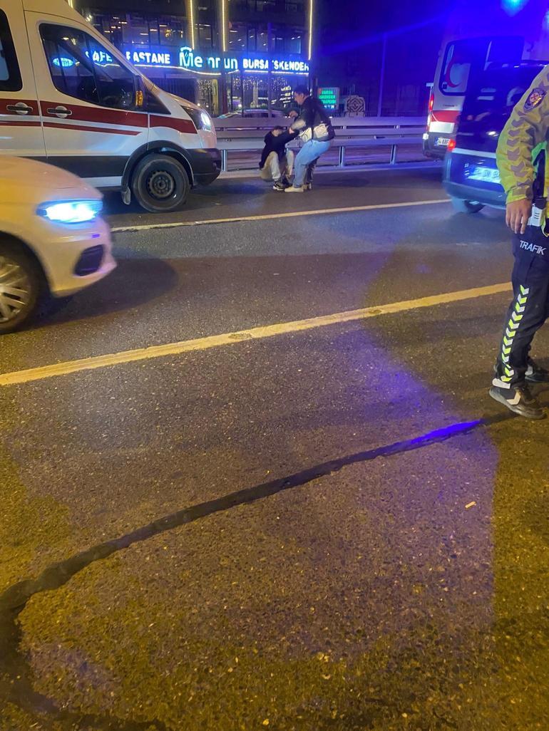 Avcılarda düşerek bariyerlere çarpan motosikletin sürücüsü hayatını kaybetti