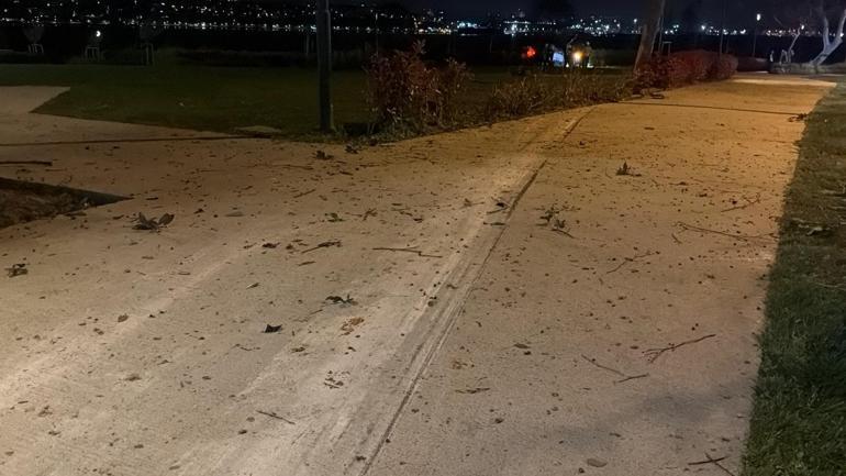 Fatih’te takla atan otomobil parka savruldu: 1 yaralı