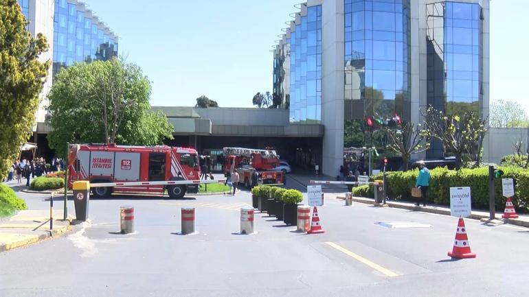Beşiktaşta 20 katlı otelde yangın paniği