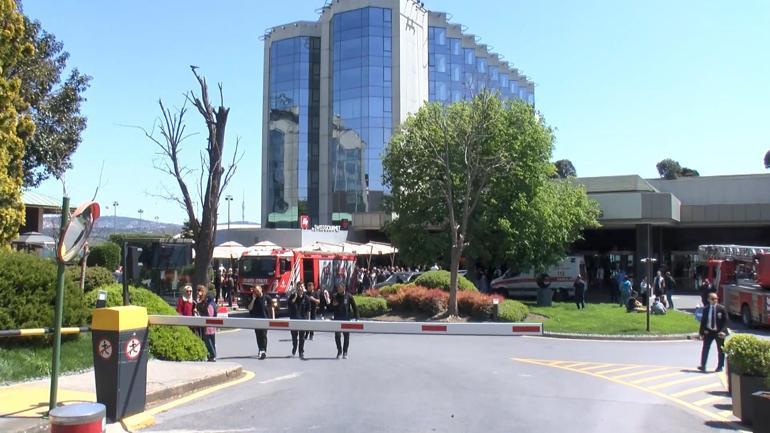 Beşiktaşta 20 katlı otelde yangın paniği