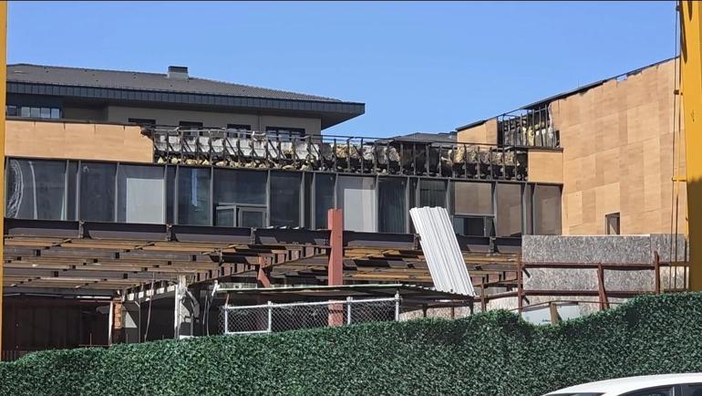 Küçükçekmecede okul inşaatında yangın paniği