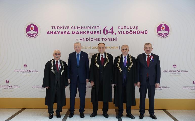 Cumhurbaşkanı Erdoğan, AYMnin 64üncü kuruluş yıl dönümü törenine katıldı