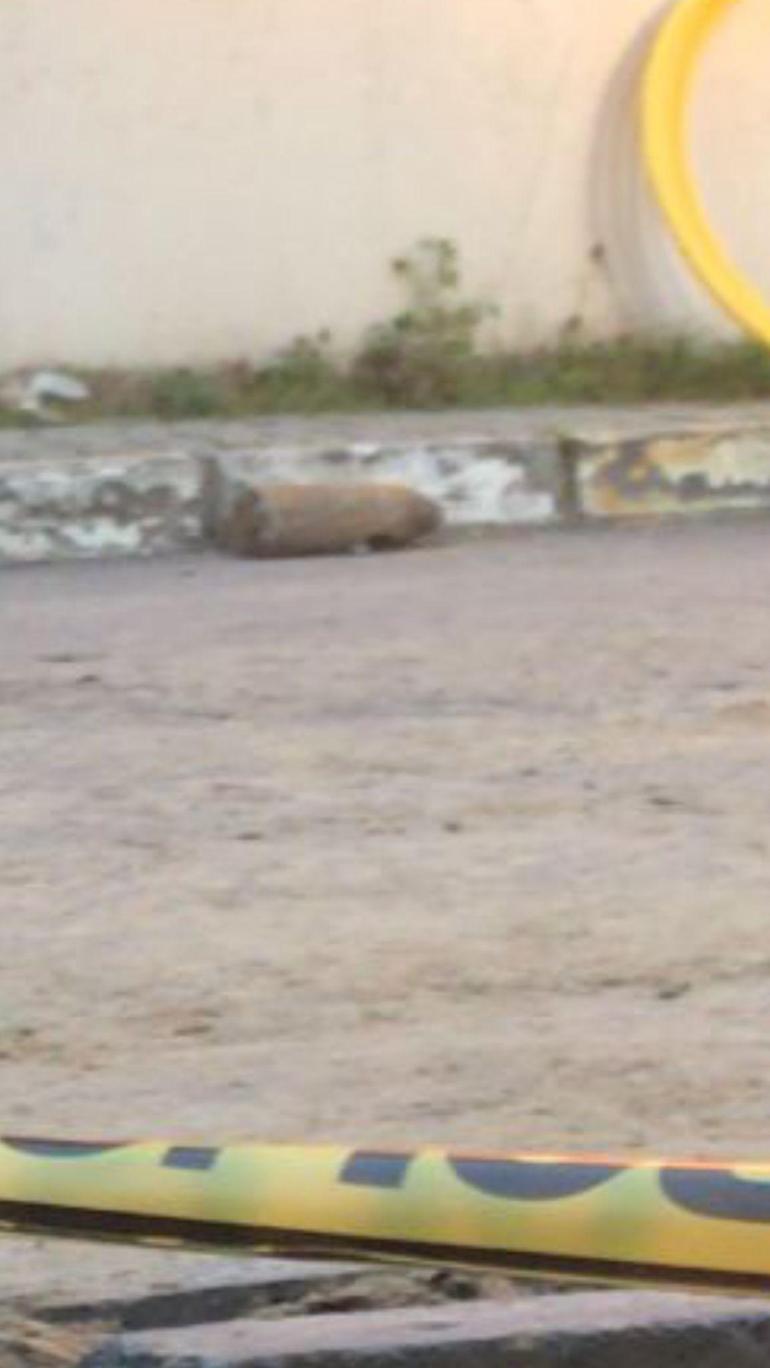 Eyüpsultanda kazı çalışması sırasında havan topu mermisi olduğu değerlendirilen mühimmat bulundu