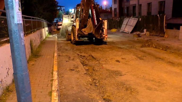 Eyüpsultanda kazı çalışması sırasında havan topu mermisi olduğu değerlendirilen mühimmat bulundu