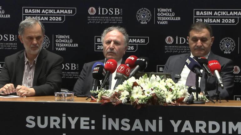 Suriyenin yeniden inşası için saha çalışması sonrası İstanbulda basın toplantısı düzenlendi
