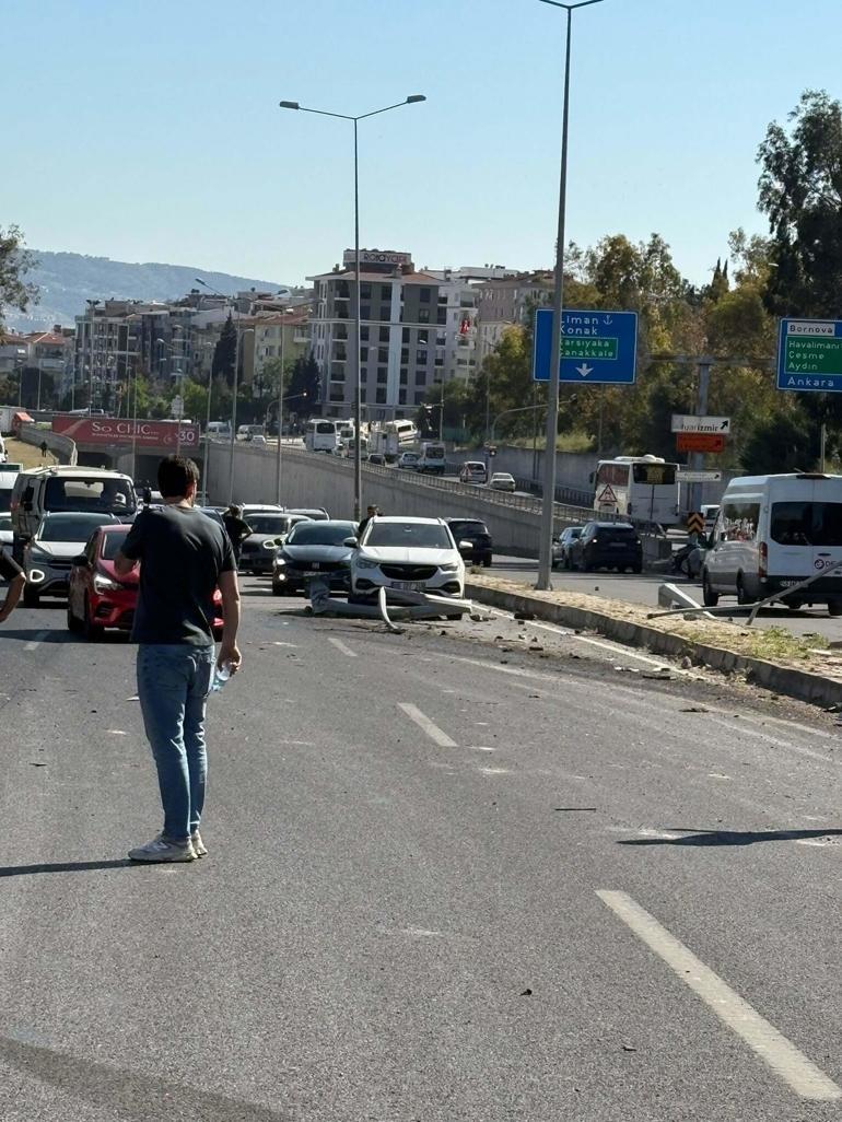 İzmirde freni boşalan TIR, 9 araca çarptı: 3 ölü, 1’i polis 4 yaralı
