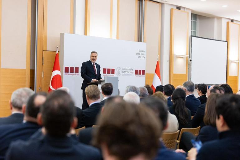 Bakan Fidan, Viyana Diplomasi Akademisi’nde düzenlenen konferansta konuştu