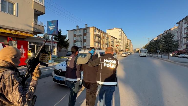 Konyada uyuşturucu operasyonunda 32 tutuklama