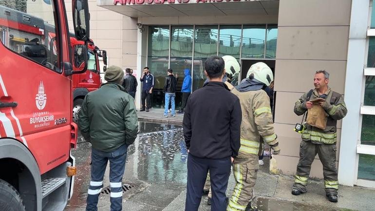 Sarıyer’de hastanenin acil servisinde çıkan yangın paniğe neden oldu