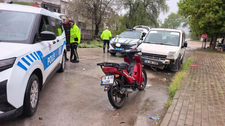 Polise direnen ehliyetsiz motosiklet sürücüsüne biber gazıyla müdahale