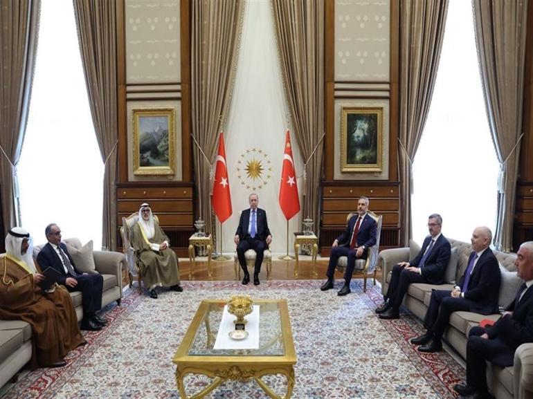 Cumhurbaşkanı Erdoğan, Kuveyt Dışişleri Bakanı Al-Sabahı kabul etti