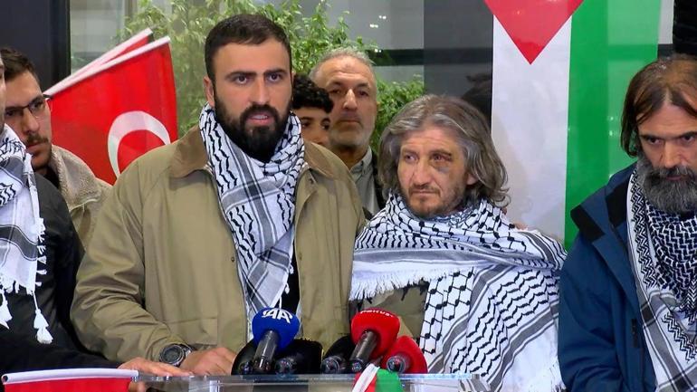 Sumud Filosundaki aktivistlerden Hüseyin Oral, İstanbula geldi
