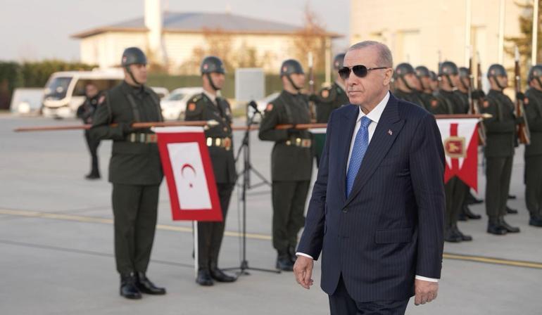 Cumhurbaşkanı Erdoğan, Cezayir Cumhurbaşkanı Tebbunu karşıladı