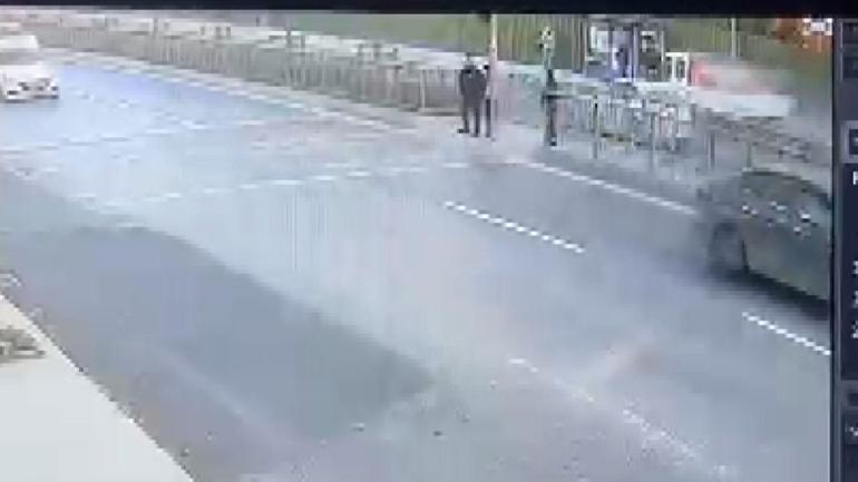 Küçükçekmece’de mühendisin ölümüne neden olan kazanın görüntüleri ortaya çıktı