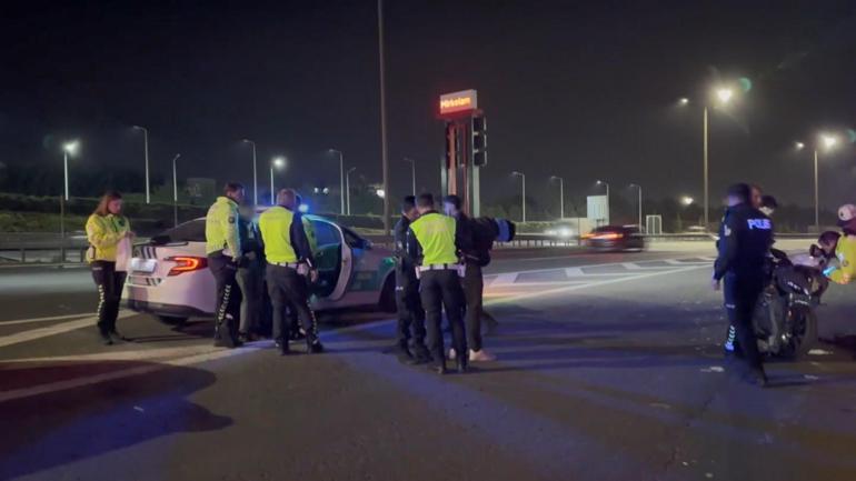 Ataşehir’de çalıntı motosikletle polisten kaçan 2 şüpheli, takiple yakalandı; sürücüye 550 bin lira ceza