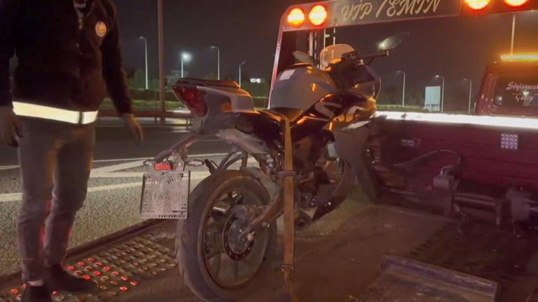Ataşehir’de çalıntı motosikletle polisten kaçan 2 şüpheli, takiple yakalandı; sürücüye 550 bin lira ceza