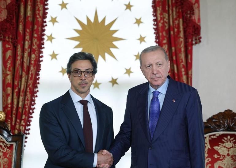 Cumhurbaşkanı Erdoğan, BAE Devlet Başkanı yardımcısı Şeyh Mansur Bin Zayid Al Nahyan’ı kabul etti