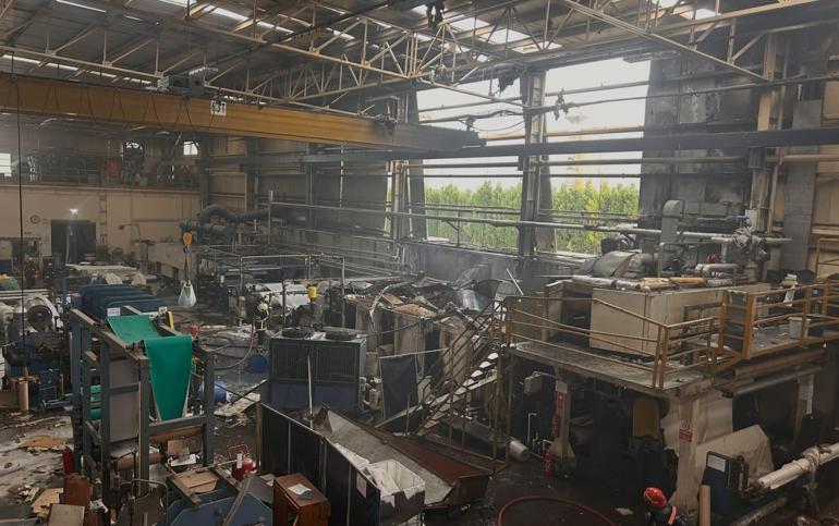 Fabrikadaki yangında yaralanan 8 işçiden 7si taburcu oldu