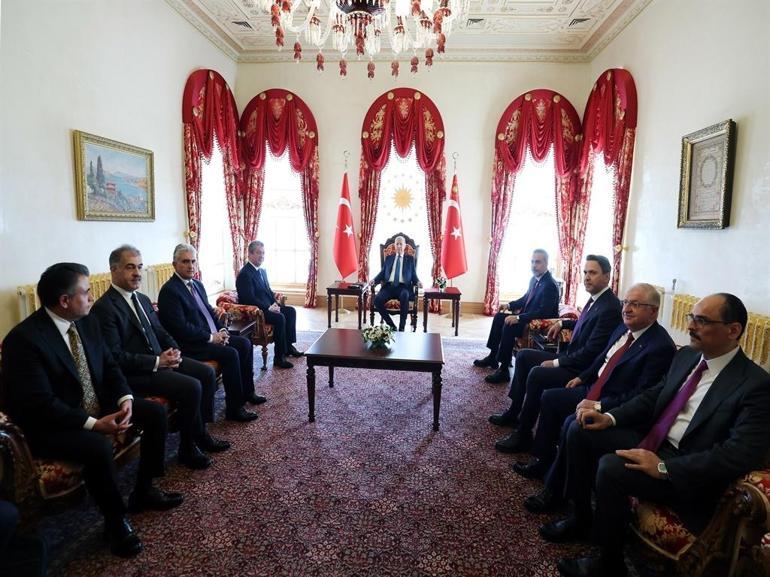 Cumhurbaşkanı Erdoğan, Irak Kürt Bölgesel Yönetimi Başbakanı Mesrur Barzaniyi kabul etti