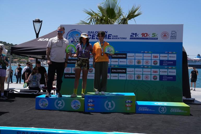 Çeşme Yarı Maratonu’nda ödüller sahiplerini buldu