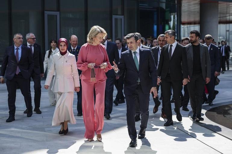 Belçika Kraliçesi Mathilde, Baykarı ziyaret etti