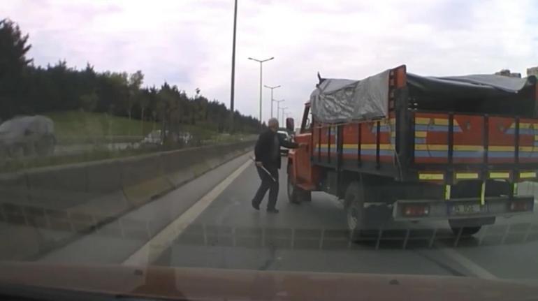 Kartalda trafikte tartıştığı sürücünün aracına saldıran kamyon şoförüne 180 bin lira ceza