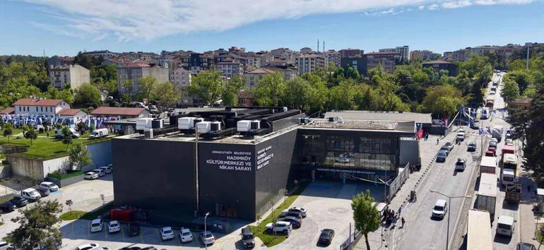Hadımköy Nikah Sarayı açıldı; kurdeleyi gelin ve damat kesti