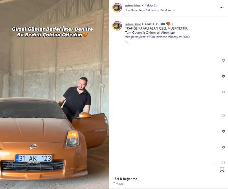 Trafikten menedilen otomobilini aldıktan sonra yine drift yaptı