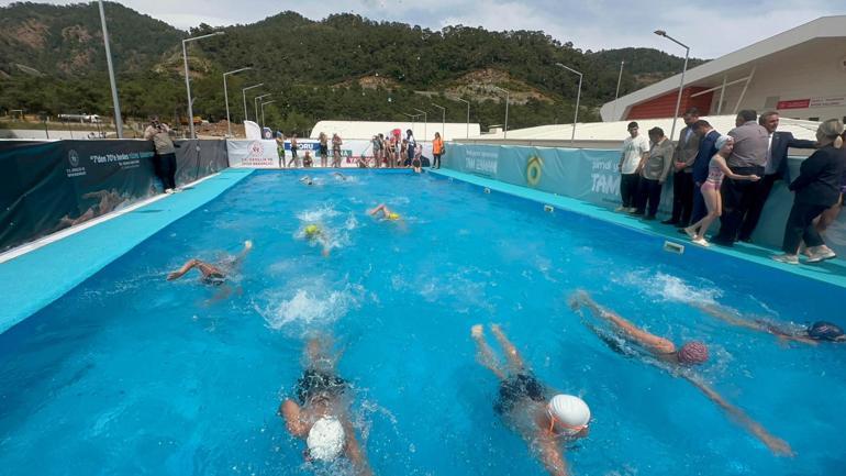 Marmaris’te sporcular için portatif havuz