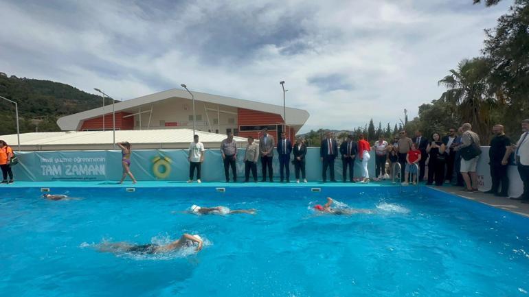 Marmaris’te sporcular için portatif havuz
