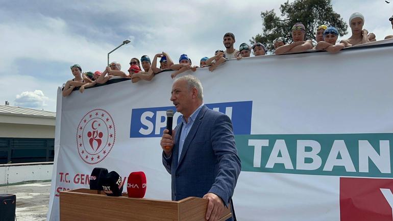 Marmaris’te sporcular için portatif havuz