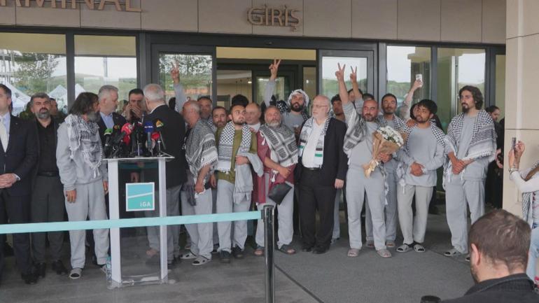 Sumud Filosu aktivistleri İstanbula geldi