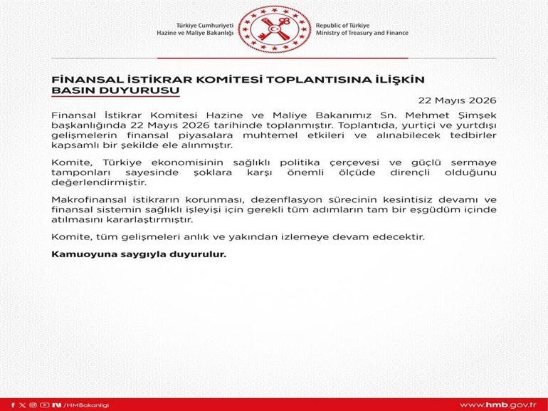 Finansal İstikrar Komitesi toplandı