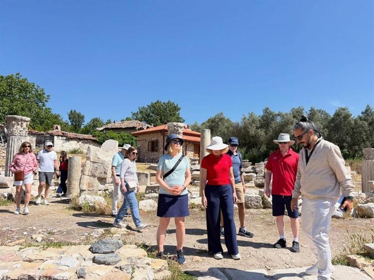 Cruise turistlerinin yeni rotası Stratonikeia oldu
