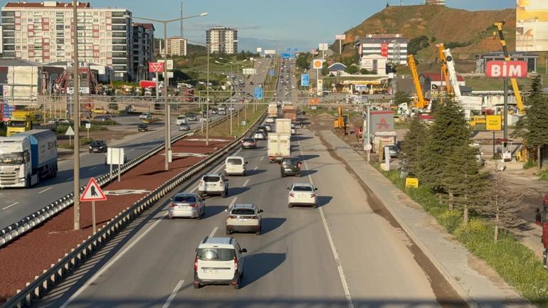 Kilit kavşak Kırıkkalede, bayram yoğunluğu başladı