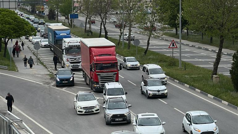 Kütahya trafiğinde bayram yoğunluğu